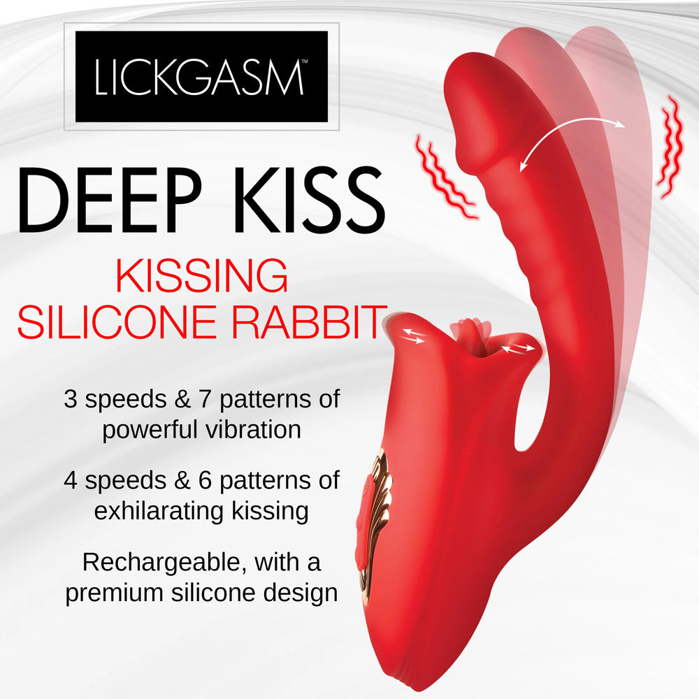 Play Hard Deep Kiss Kissing Silicone Rabbit