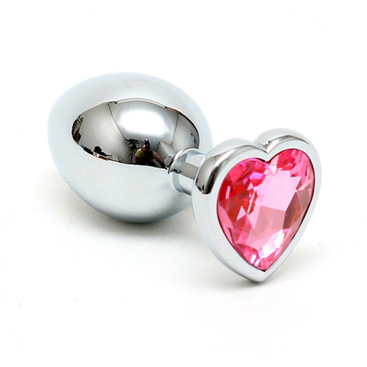 Small Butt Plug With Heart Shaped Crystal