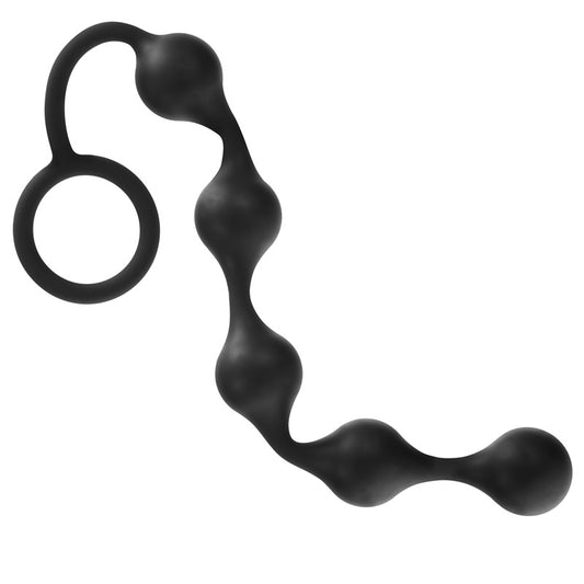 Onyx Silicone Anal Beads